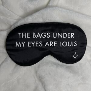 Bags Under My Eyes Satin Silky Sleep Mask Adjustable, Perfect For Travel, Luxury